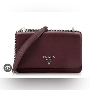 Saffiano Leather Shoulder Bag